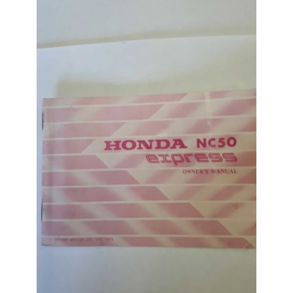 Honda NC50 Express Owners Manual