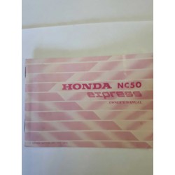 Honda NX50 and NX50M Owners Manual