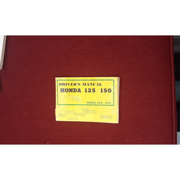 Honda Vintage C92 C95 Driver's Manual