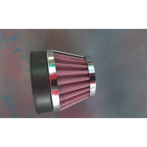 Power Air Filter 60mm Tapered Chrome Cap