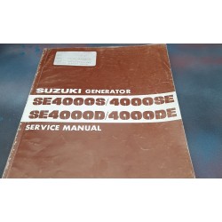 Suzuki Manual GENERATOR S E 4000 S / 4000 S E, S E 4000 D / 4000 D E