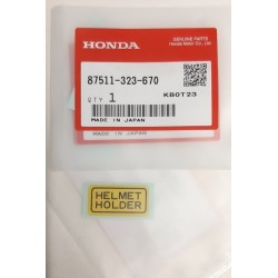 Honda 87511-323-670 Helmet Holder Sticker
