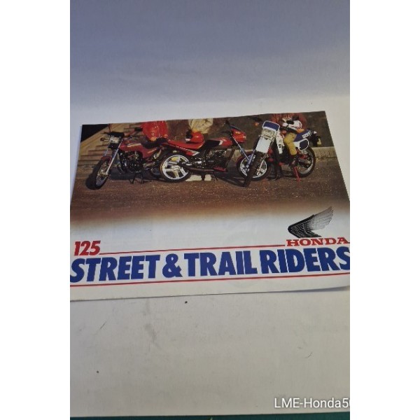 Honda Shop Brochures Booklets Street Trail